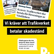 Demokraterna kräver att Trafikverket ska betala skadestånd