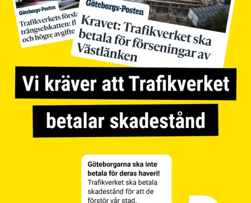 Demokraterna kräver att Trafikverket ska betala skadestånd